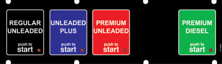 033-132830 - 1x5 Push to Start Keypad Overlay
