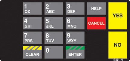 019-321172 - Shell 4x6 Keypad Overlay