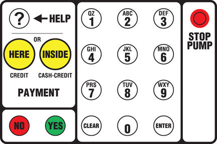 0G7-233689 - Keypad Overlay
