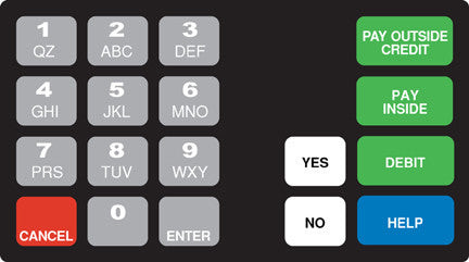 0080113-010 - Centurion Keypad Overlay Citgo