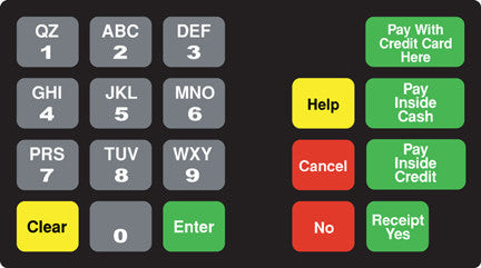 0080113-009 - Centurion Keypad Overlay Generic