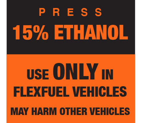 EU02001GE15 - Octane Rating Button Overlay - 15% Ethanol