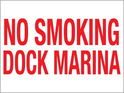 PID-NSMKFD - No Smoking Decal 24" x 18"