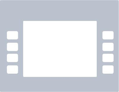 ENE0301G015 - E Cim Monochrome Softkey Overlay Standard
