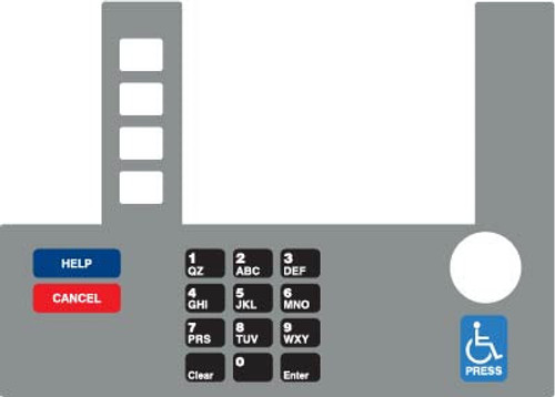 T50038-P66S - Infoscreen Keypad Overlay