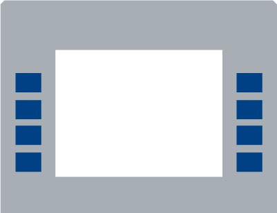 EU01003GWAVE - Monochrome Softkey Overlay