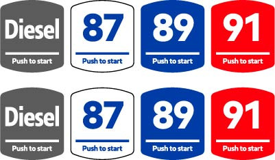 EU02008G227 - Octane Rating Button Overlay