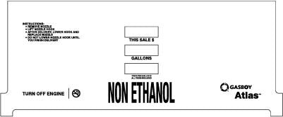 GK88101G001A - Gasboy B-Side Overlay for 8800 Single Dialface and No Totalizer