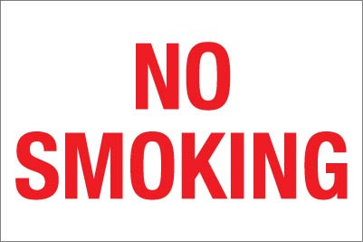 PID-30636X24 - 36" x 24" Decal - No Smoking