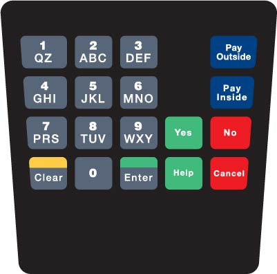 ENE1701G120 - E Cim Keypad Overlay