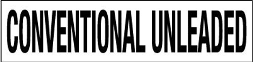 PID-CONUNL - 12" x 3" Decal - CONVENTIONAL UNLEADED