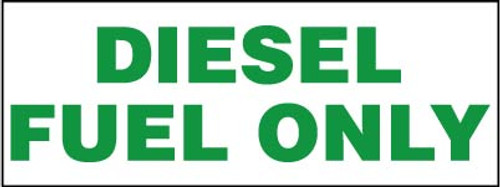 PID-DFO3X8 - Diesel Fuel Only Decal - 8" x 3"