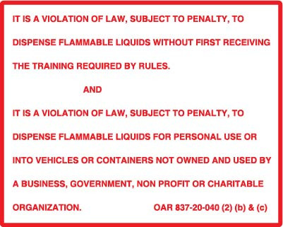 PID-STP108 -  Decal - 8" x 10" Subject to Penalty