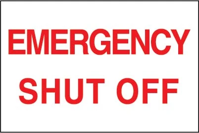 PID-600 - EMERGENCY SHUT OFF 4X6 VINYL