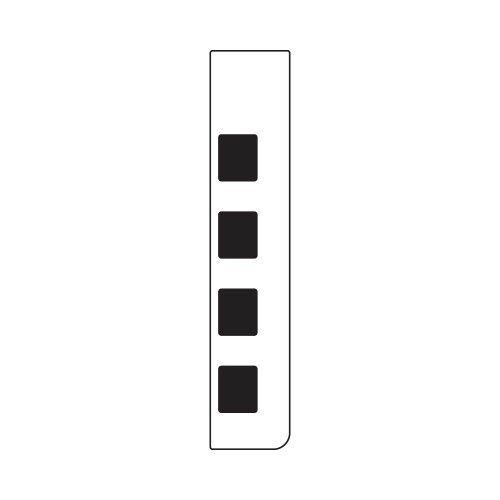 ENE0502G038 - RIGHT OFF WHITE/ BLACK BUTTON