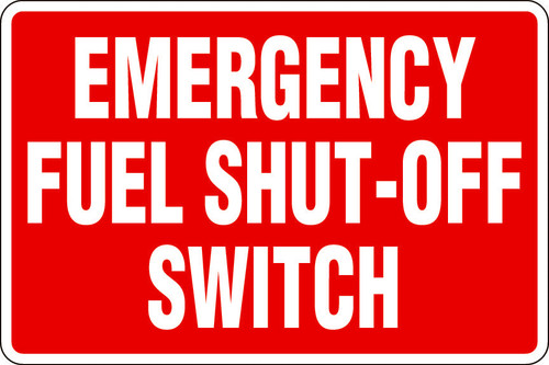 PID-226L - 12X8 EMER FUEL SHUT OFF SWITCH