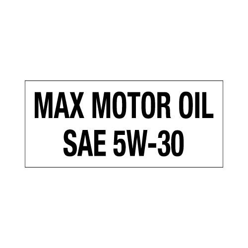 PID-MMOIL - 16x7 Max Motor Oil Decal