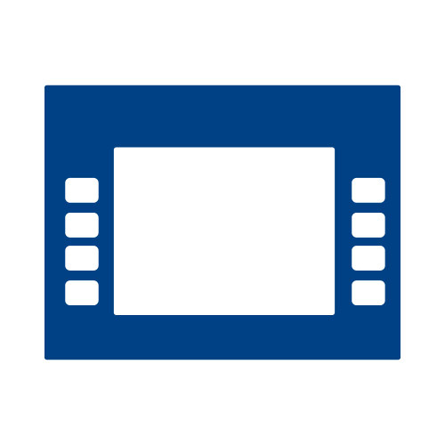 ENE0301G022 - 5.7 BLUE/WHT SOFTKEY OVERLAY