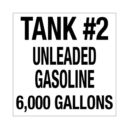 PID-6KTANK2 - 18x18 TANK #2 UNLEADED GASOLINE 6000 GALLONS