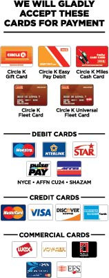 PID-CKCARDW - CIRCLE K CARD DECAL WHITE BACK