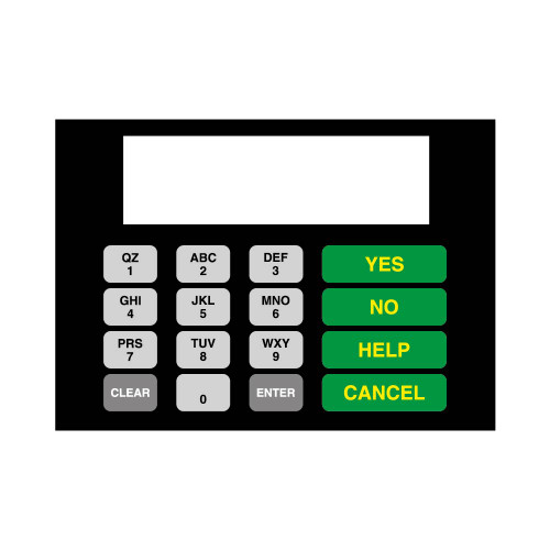 886542-007B - BP KEYPAD OVERLAY