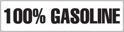 PID-802L - 12X3 100% GASOLINE BLK/WHT