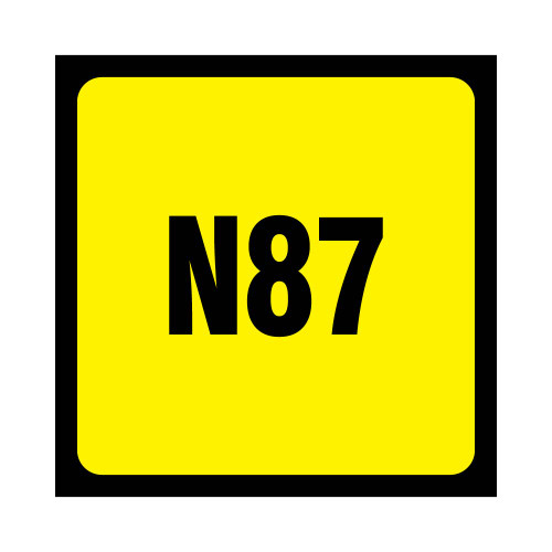 OR-N87SM - Small N87 Decal