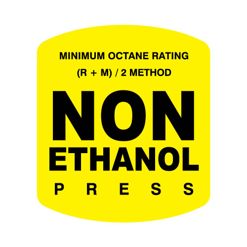ES500S-NE - NON ETHANOL OCTANE DECAL