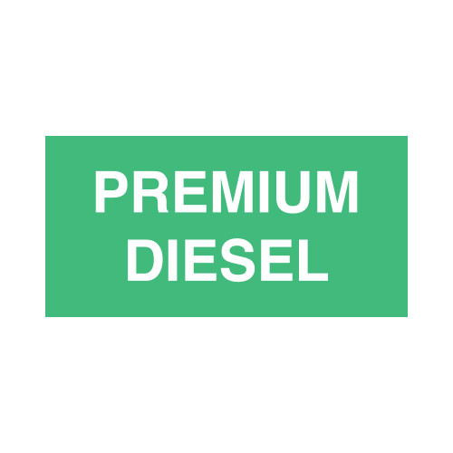 PID-PREMDIES - 3x1.5 Premium Diesel Decal - Green/White Text