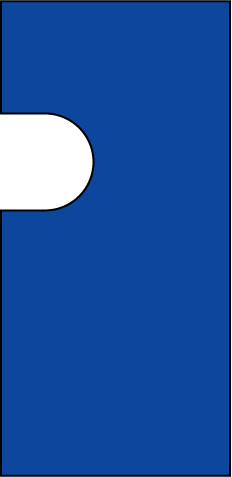 EN04001G055 - BLUE LEFT BLANKING PANEL