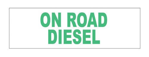 PID-214A - 13X4 ON RD DIES GREEN ON WHITE