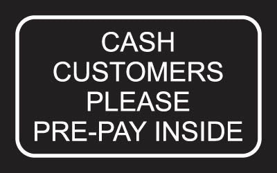 PID-CCPP42 - 4X2.5 CASH CUST PRE-PAY BLK/WH