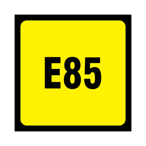 OR-E85SM - Small E-85 Octane Decal