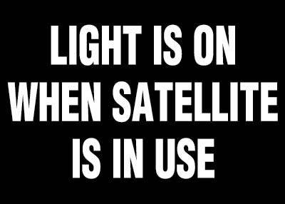 PID-SAT-LT - LIGHT ON WHN SAT IN USE 5X7W/B
