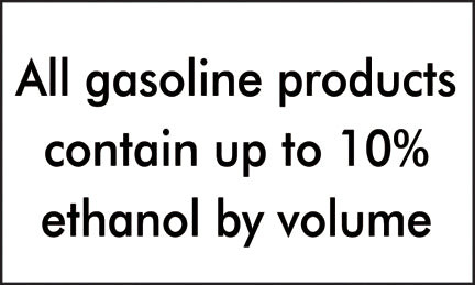 PID-211 - ALL GASOLINE UP TO 10% DECAL