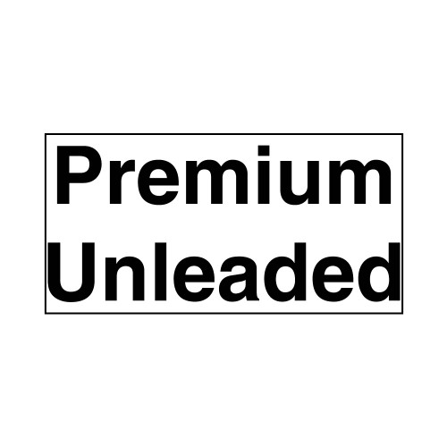 PID-KC7 - PREMIUM UNLEADED CUT LETTERING