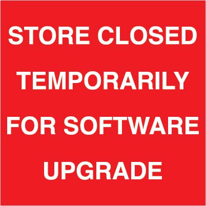 PID-CLOSED - CUSTOM RED/W TEXT STORE CLOSED