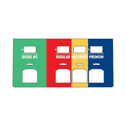 ENS0904G2200 - 3+1 Product Overlay - Diesel #2 / Regular / Mid Grade / Premium