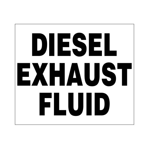PID-DEF1113 - 11X13 DIES EXHAUST FLUID BLK/W
