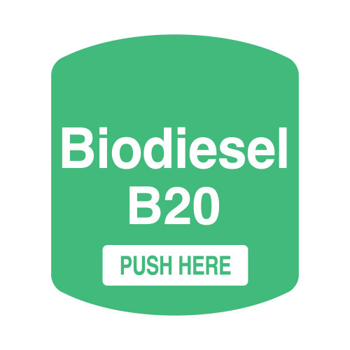 ES500S-B20BIO - BIODIESEL B20 GREEN/WHITE TEXT