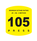 ES500S-105 - 105 OCTANE DECAL