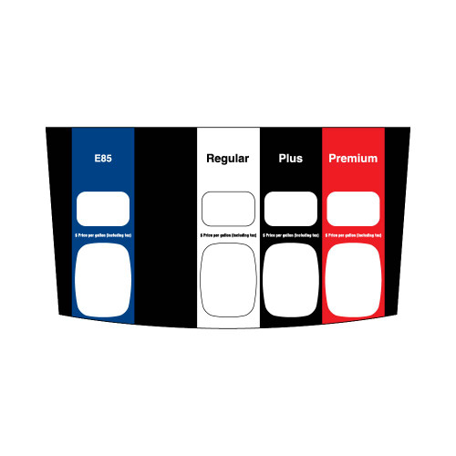 WU010213-RBWB - Custom 4 Product Overlay - E85, Regular, Plus, Premium
