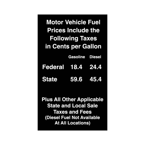 PID-1159M - 2024 CA Gas Tax - 59.6 / 45.4