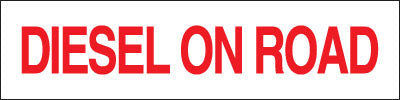 PID-ONRD - ON ROAD DIESEL DECAL 12X3 R/W