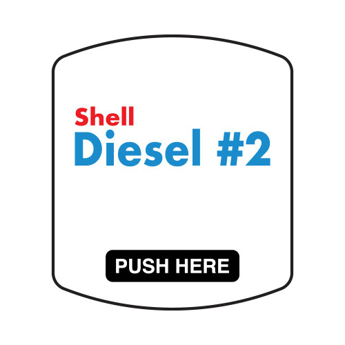 ES500S-WSHD2 - White Diesel #2 Octane Decal