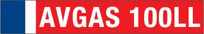 PID-244AVG - AV Gas Decal 24" x 4"