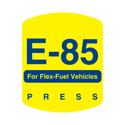 E700P-E85FF - E-85 For Flex Fuel Only - Button Overlay