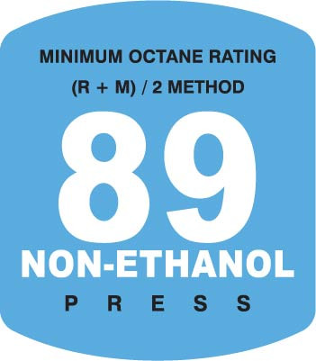 ES500S-89NE - 89 OCTANE NON-ETHANOL BLUE