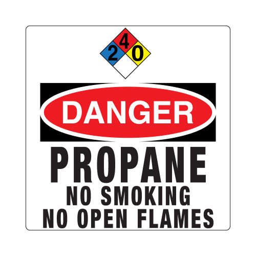 PID-DPROP240 - Danger Propane 2-4-0 11x11 Decal