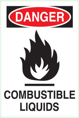 PID-DDCL1 - DANGER COMBUSTIBLE LIQUID15X10